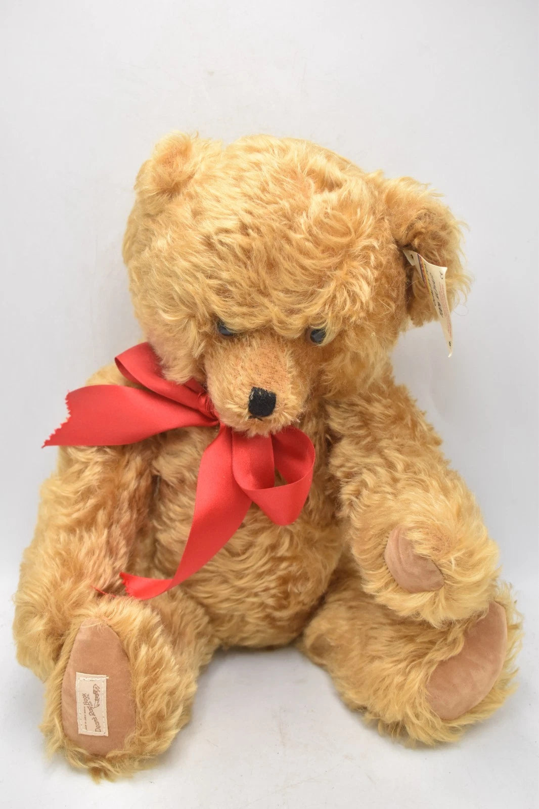 Deans Rag Book Co Golden Growler Teddy Bear Fully Jointed Tagged 40cm