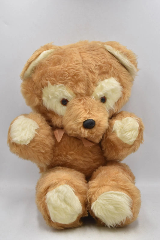 Vintage 1970s Large Teddy Bear Plush Soft Toy Moulded Nose 52cm Retro