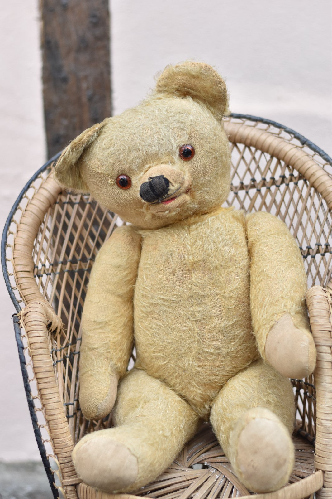 Vintage 1950s Tara Toys Mohair Teddy Bear | 50cm, Fully Jointed, Opening Mouth