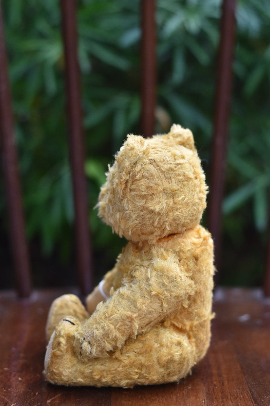 Vintage 1950s European Silk Plush Teddy Bear Fully Jointed, 22cm, Collectible