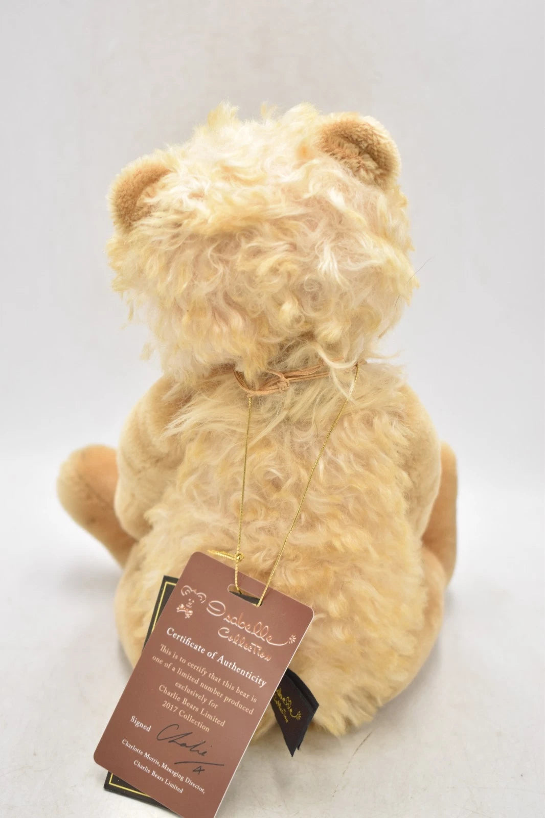 Charlie Bears Chuddy Teddy Bear Isabelle Collection Limited Edition Retired Tags