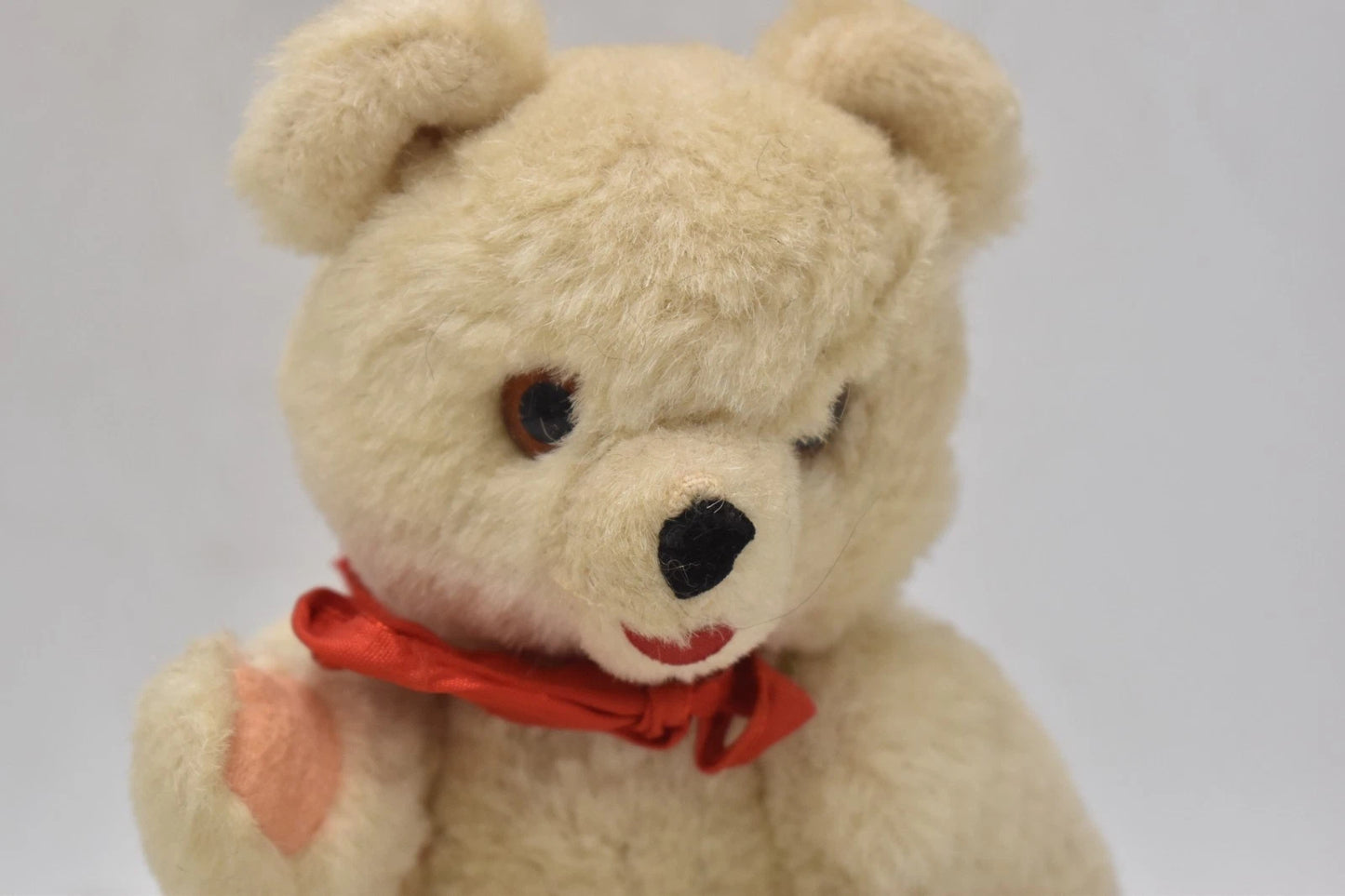 Vintage 1960s Shanghai Doll Factory Wool Plush Teddy Bear Fully Jointed 20cm
