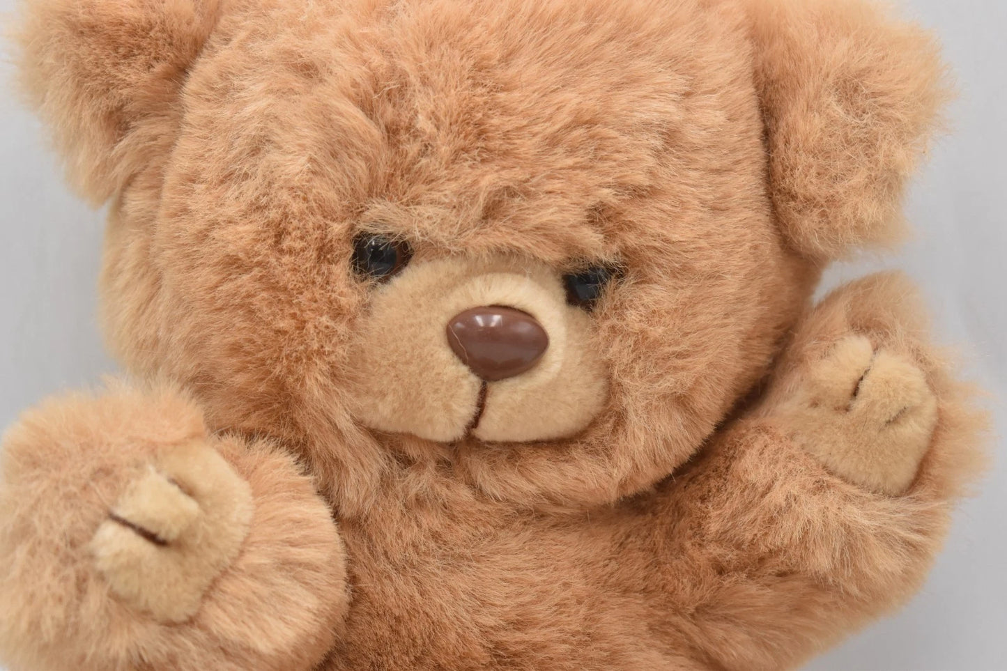 1990s Berwick Toys Ltd Oatmeal Plush Teddy Bear Soft Toy 24cm