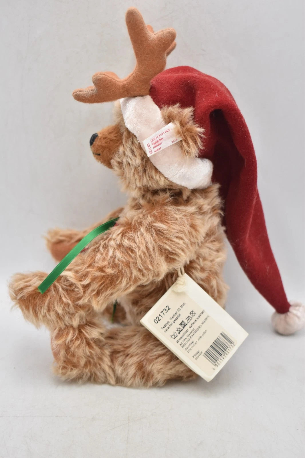 Steiff 021732 Reindeer Teddy Bear 2016 Mohair – Limited Edition 30cm