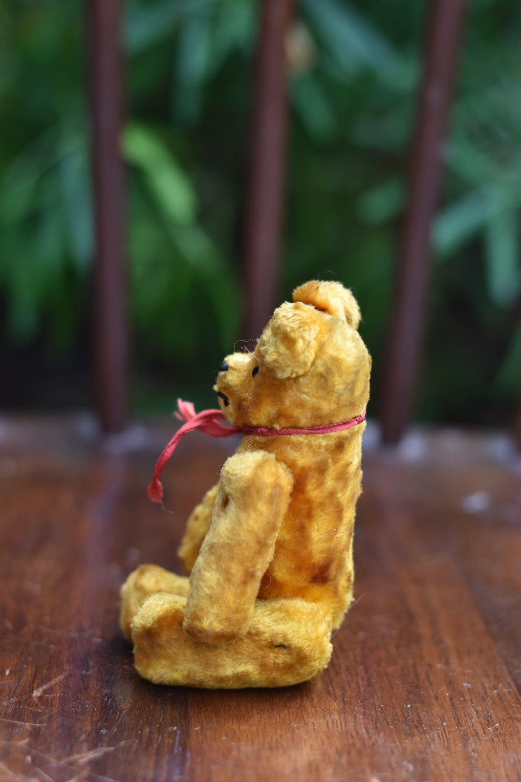 Vintage 1940s Post-War Edward Silk Plush Teddy Bear Jointed, 12cm Collectible