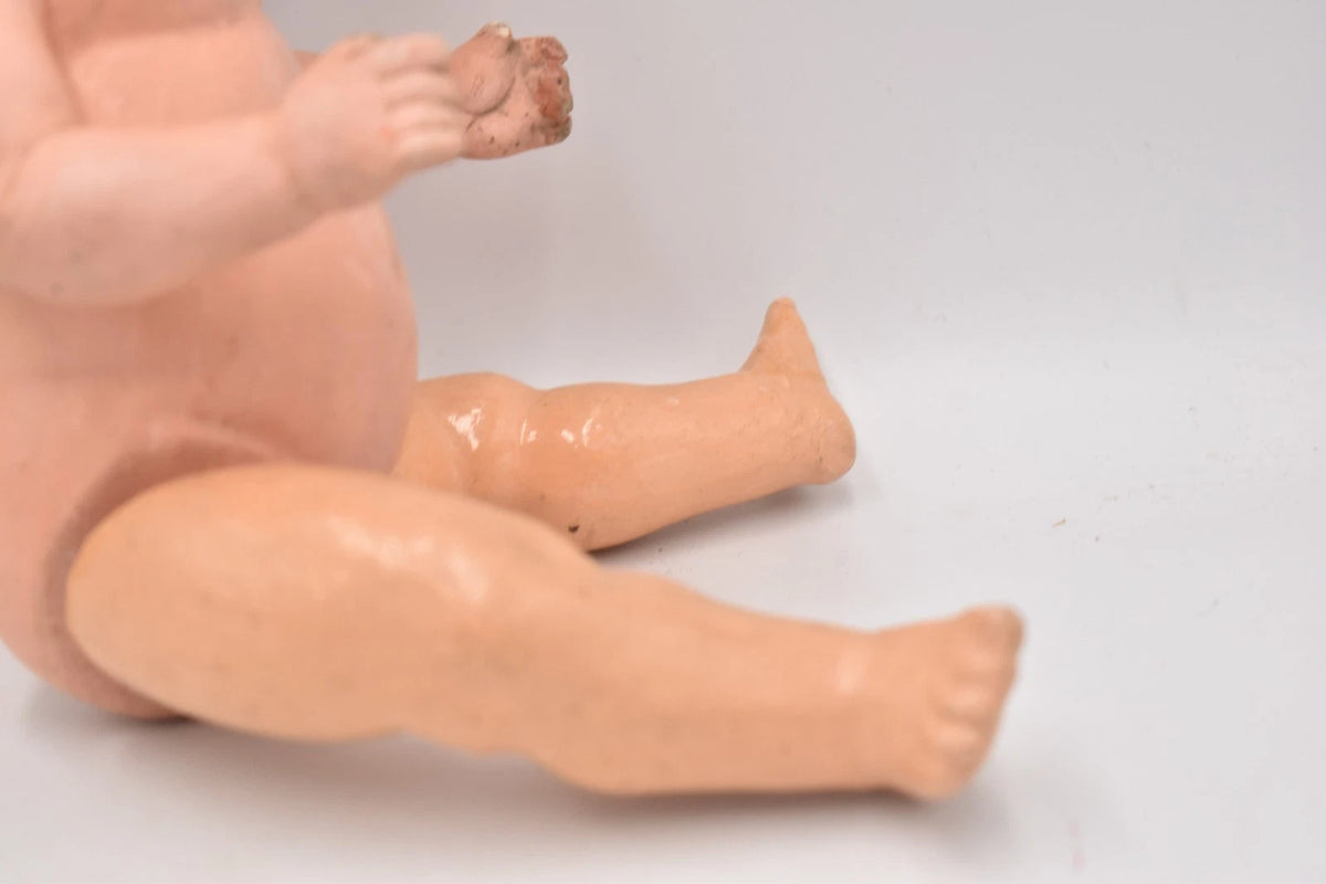 Antique Vintage German Composition Baby Doll Sleepy Blinking Eyes 32cm Hand Made