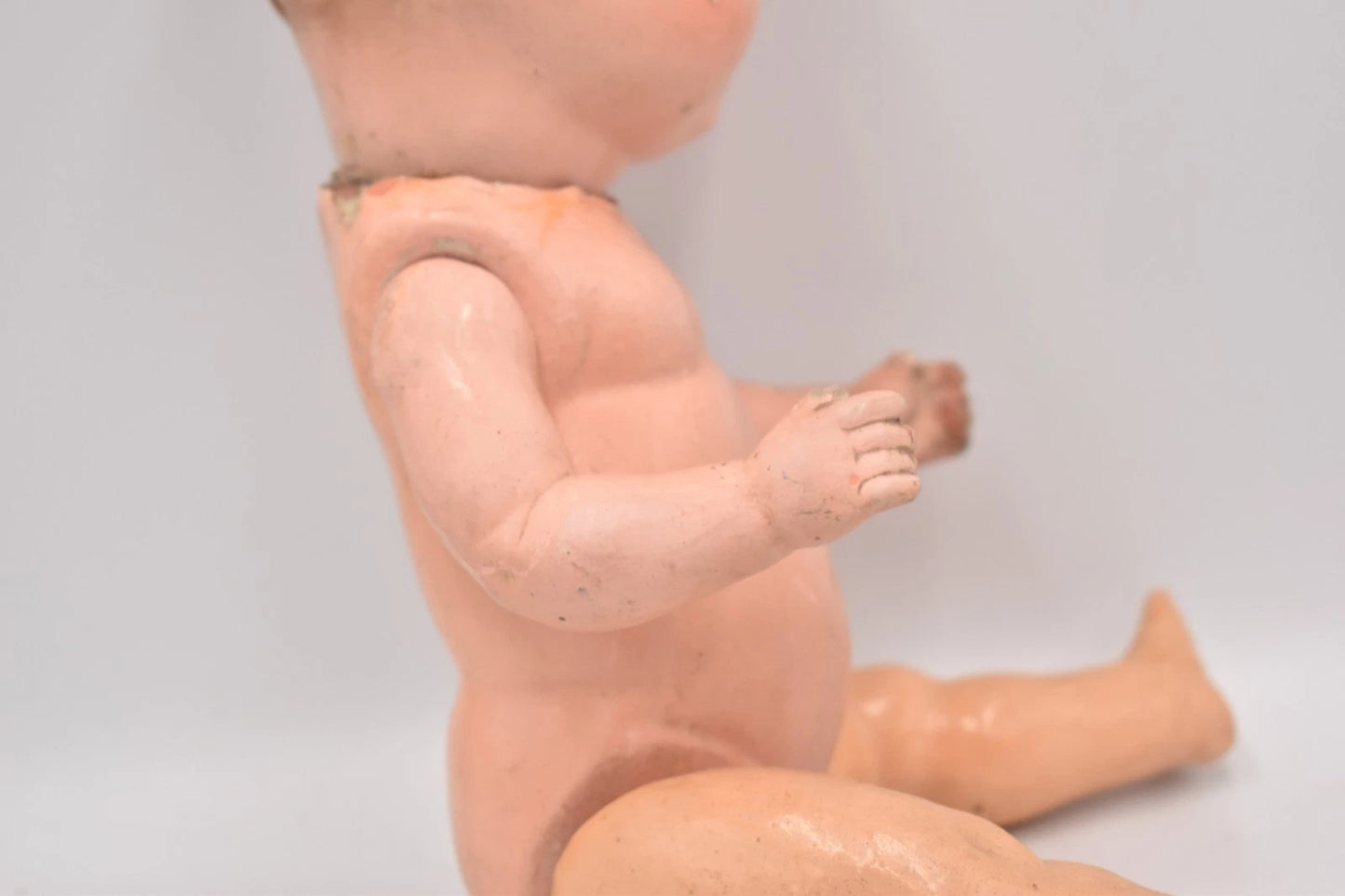 Antique Vintage German Composition Baby Doll Sleepy Blinking Eyes 32cm Hand Made