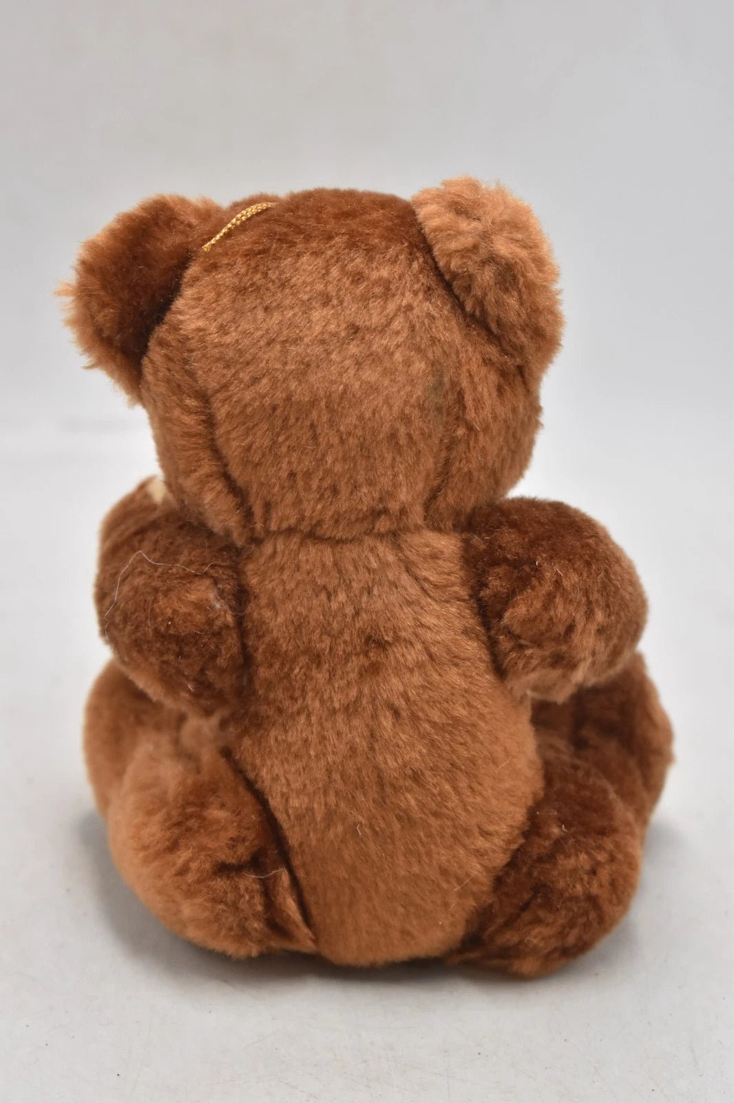 Vintage 1960s Shanghai Doll Factory Brown Plush Teddy Bear Fully Jointed 18cm