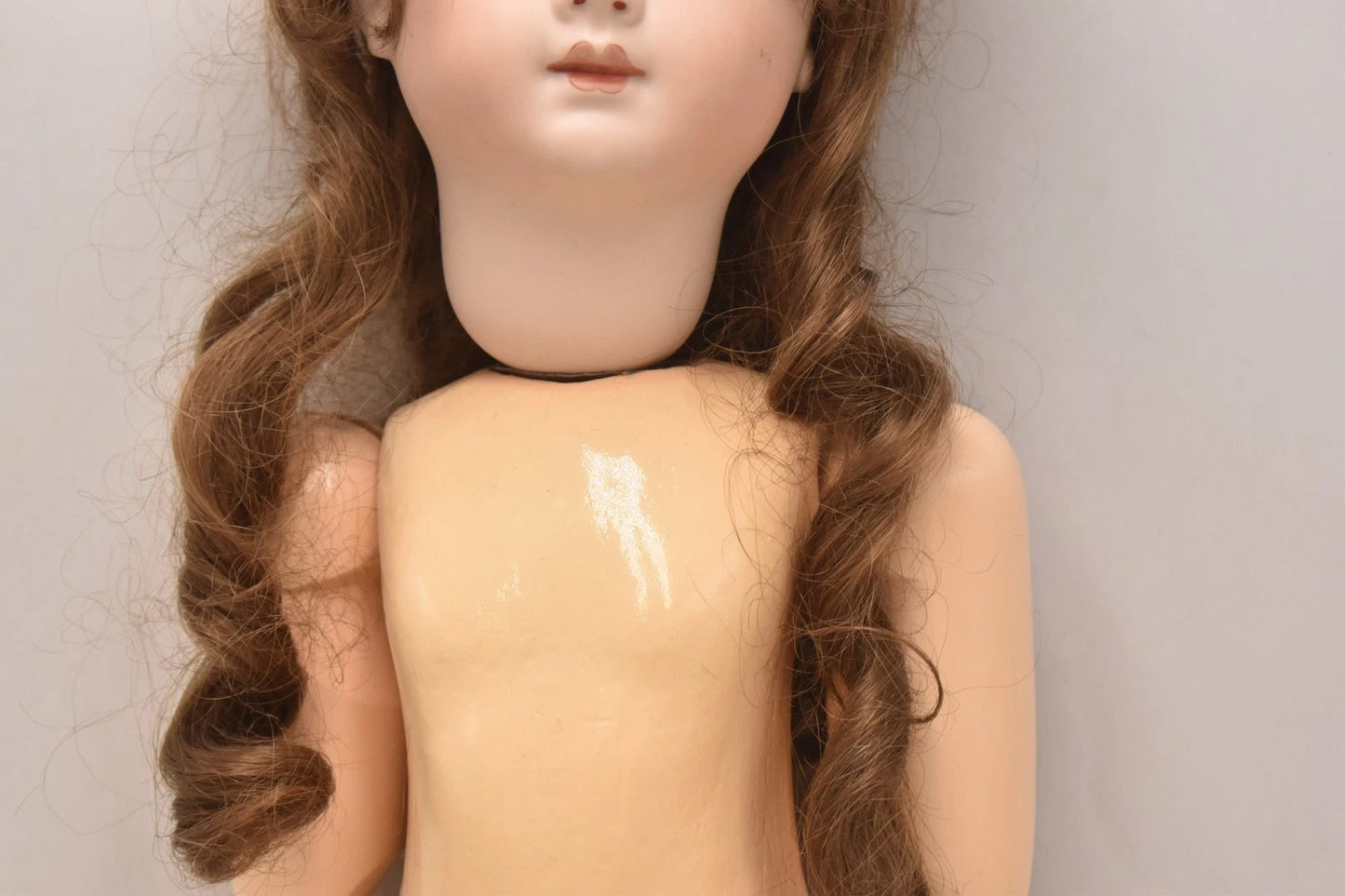 Vintage Reproduction French Andre Thuillier A.14.T Bisque Head Doll Seeley Body