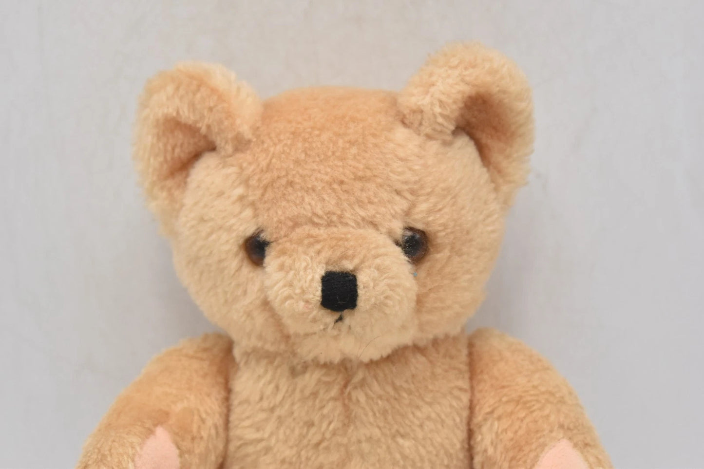 Vintage 1960s Shanghai Doll Factory Cream Wool Plush Teddy Bear Fully Jointed 26