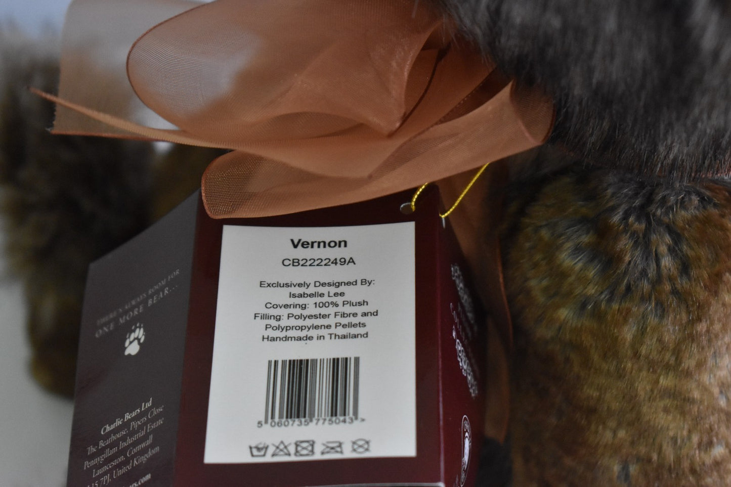 Charlie Bears Vernon – Retired Isabelle Lee Design, Tagged