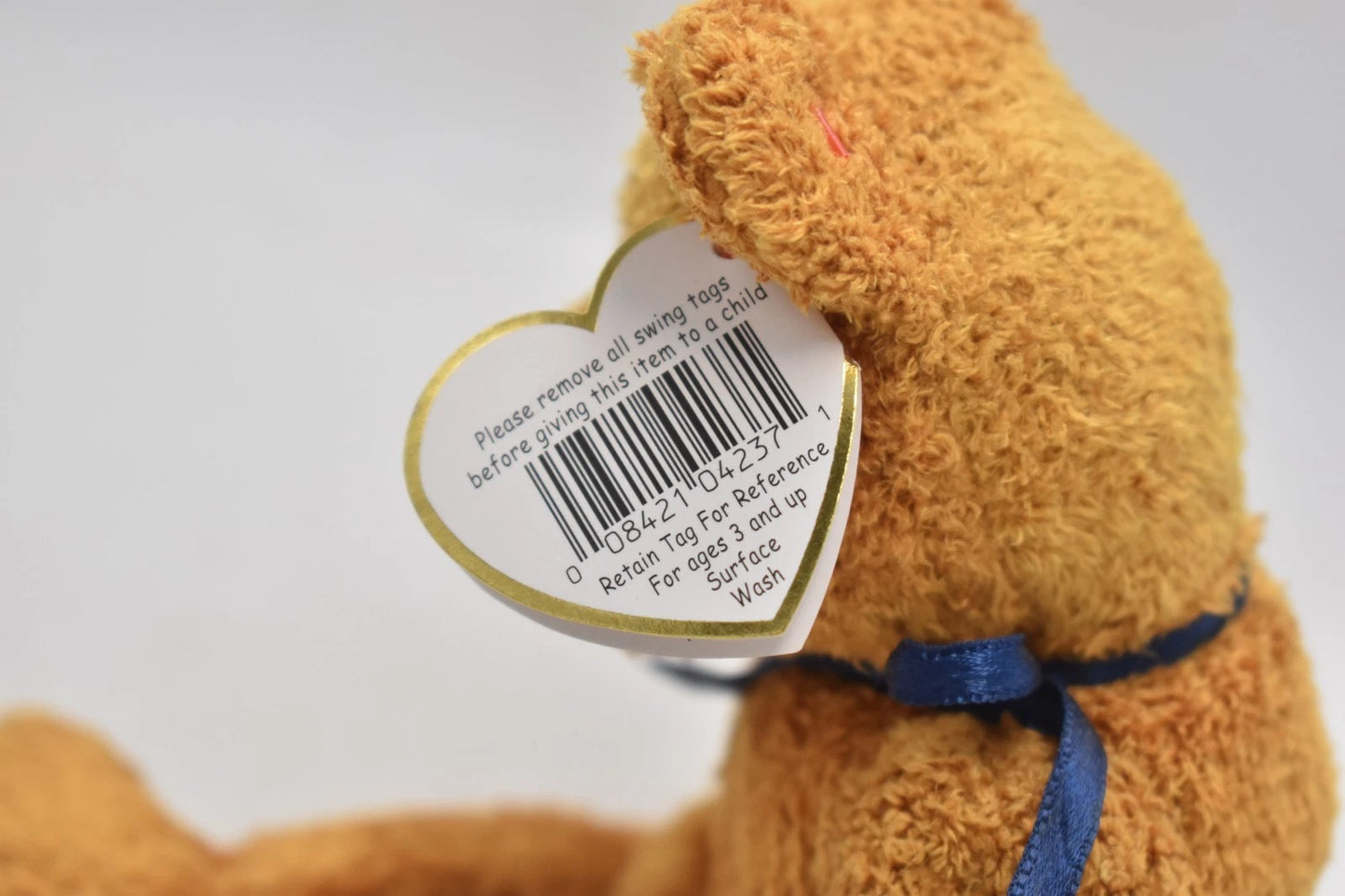 Ty Original 1998 Beanie Baby Fuzz the Bear 21cm