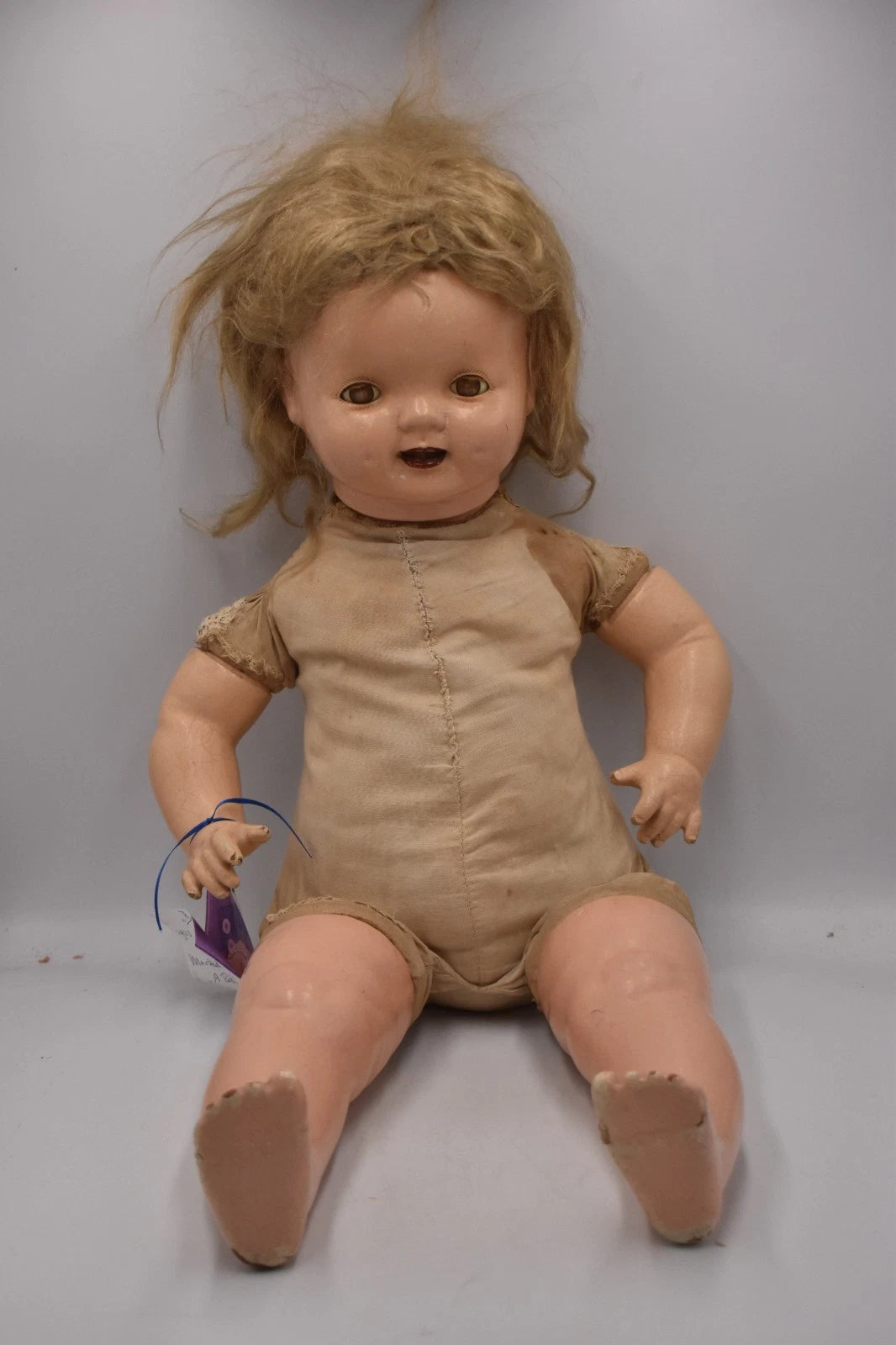 Vintage 1930s American Character Petite Composition Doll 58cm Antique