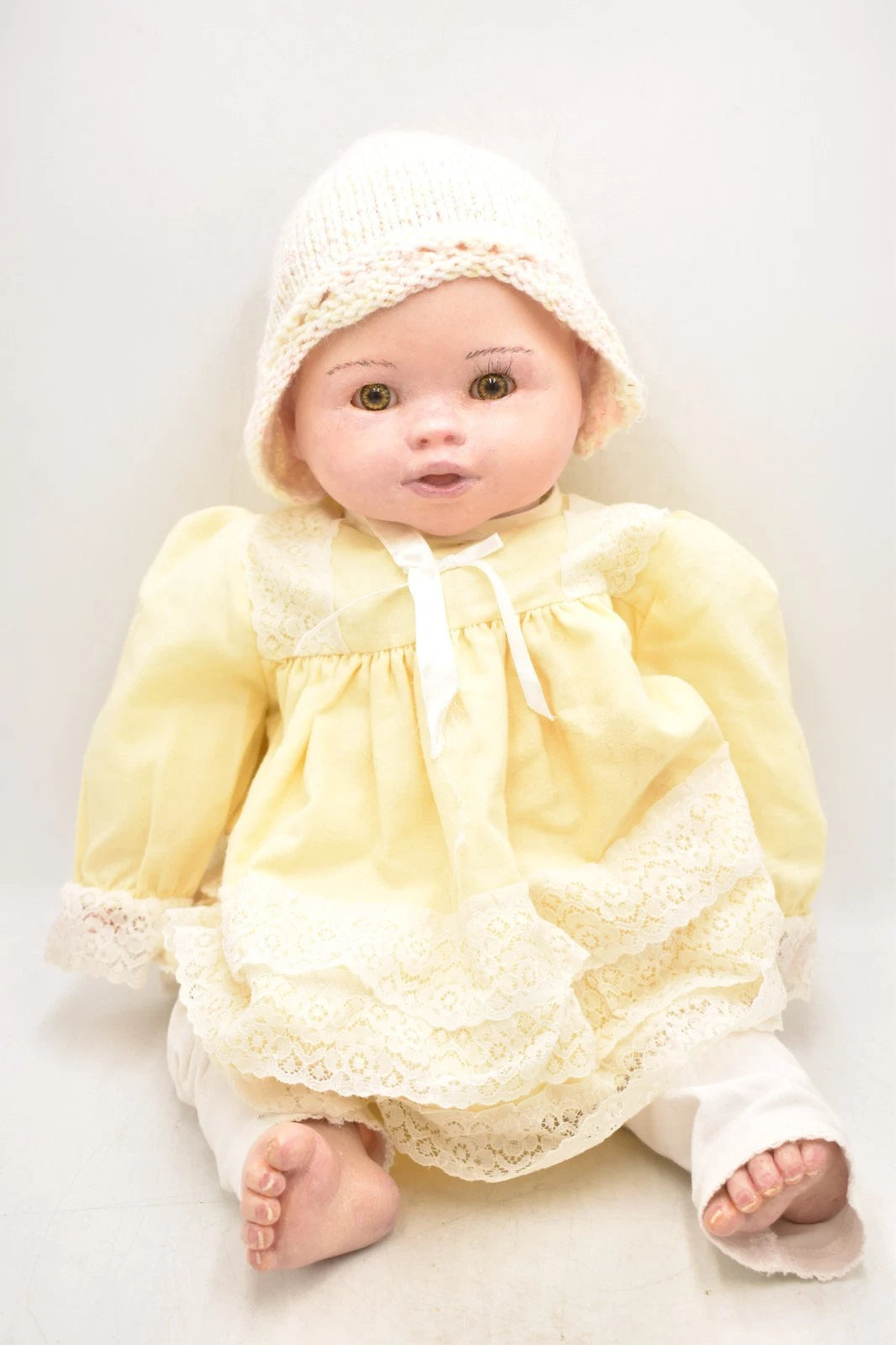 Reborn Baby Girl Doll 60cm Lifelike Realistic Vinyl Limbs Cloth Body Artist Made