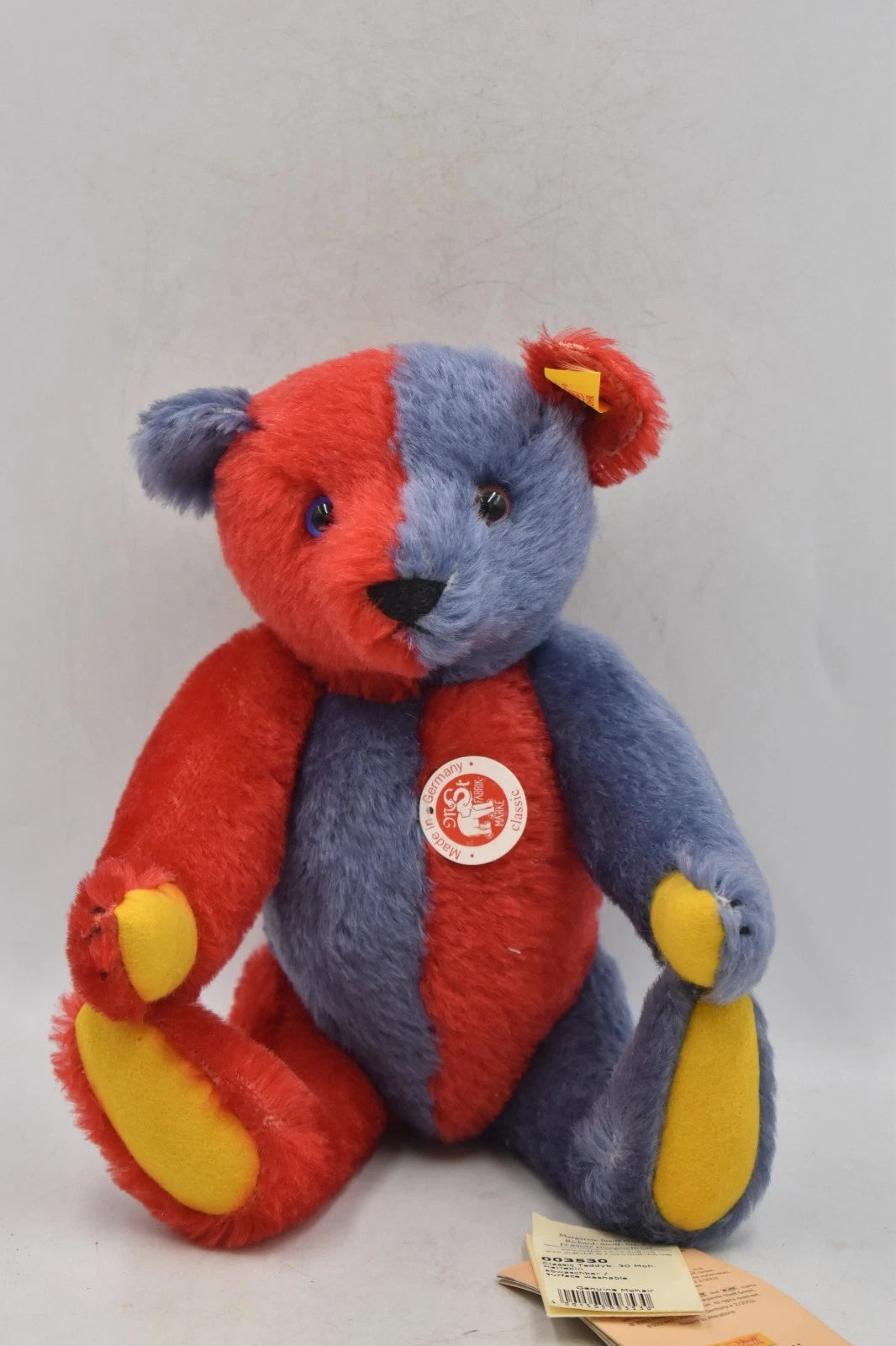 Steiff Mohair Classic Teddy Bear Harlequin 30cm Fully Jointed Tagged