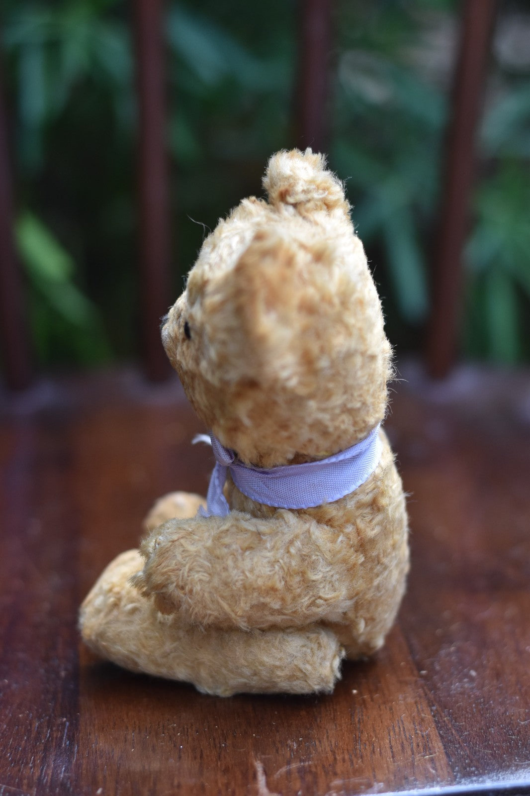 Vintage 1950s Post-War Silk Plush Teddy Bear Rod Jointed, 18cm