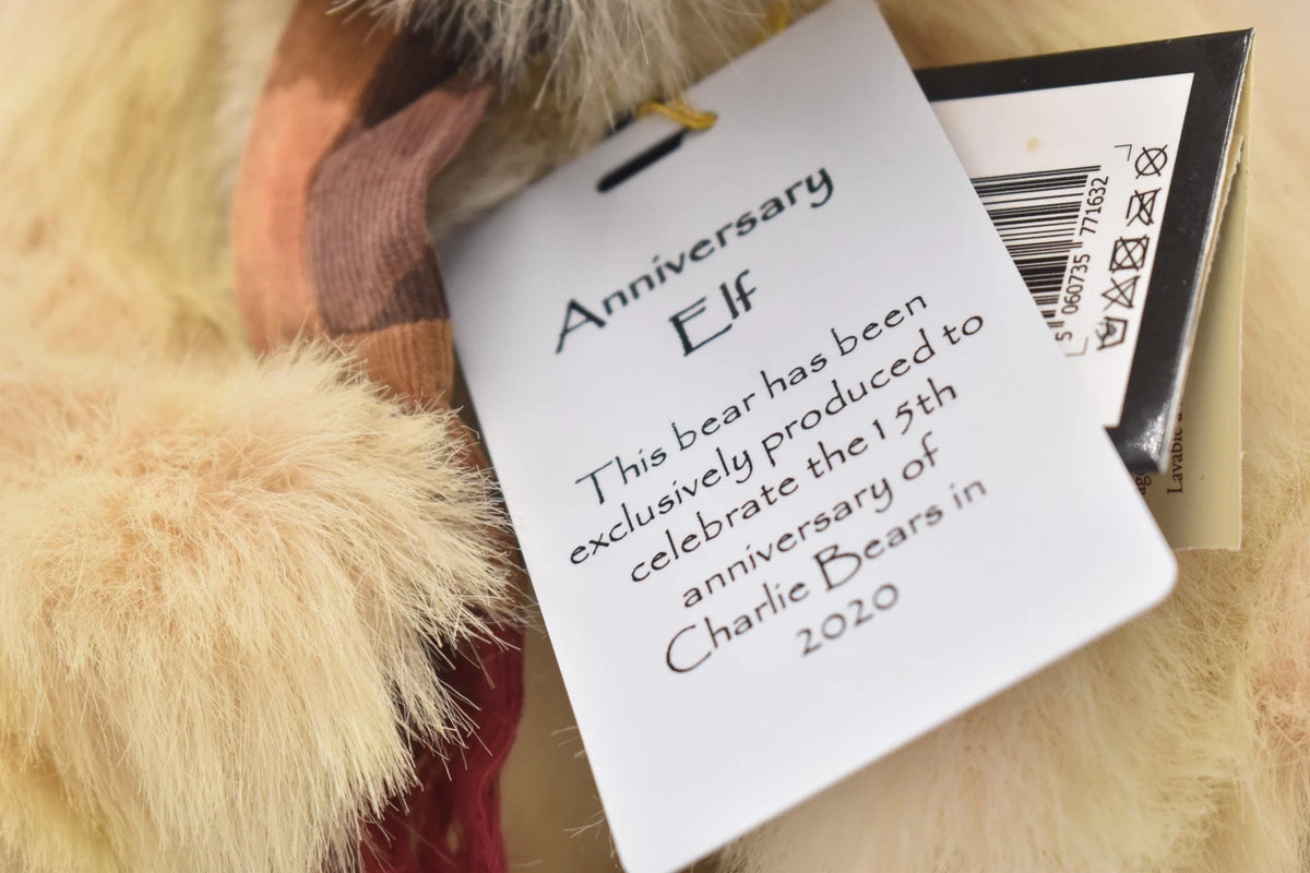 Charlie Bears Anniversary Elf Teddy Bear Retired Tagged Isabelle Lee