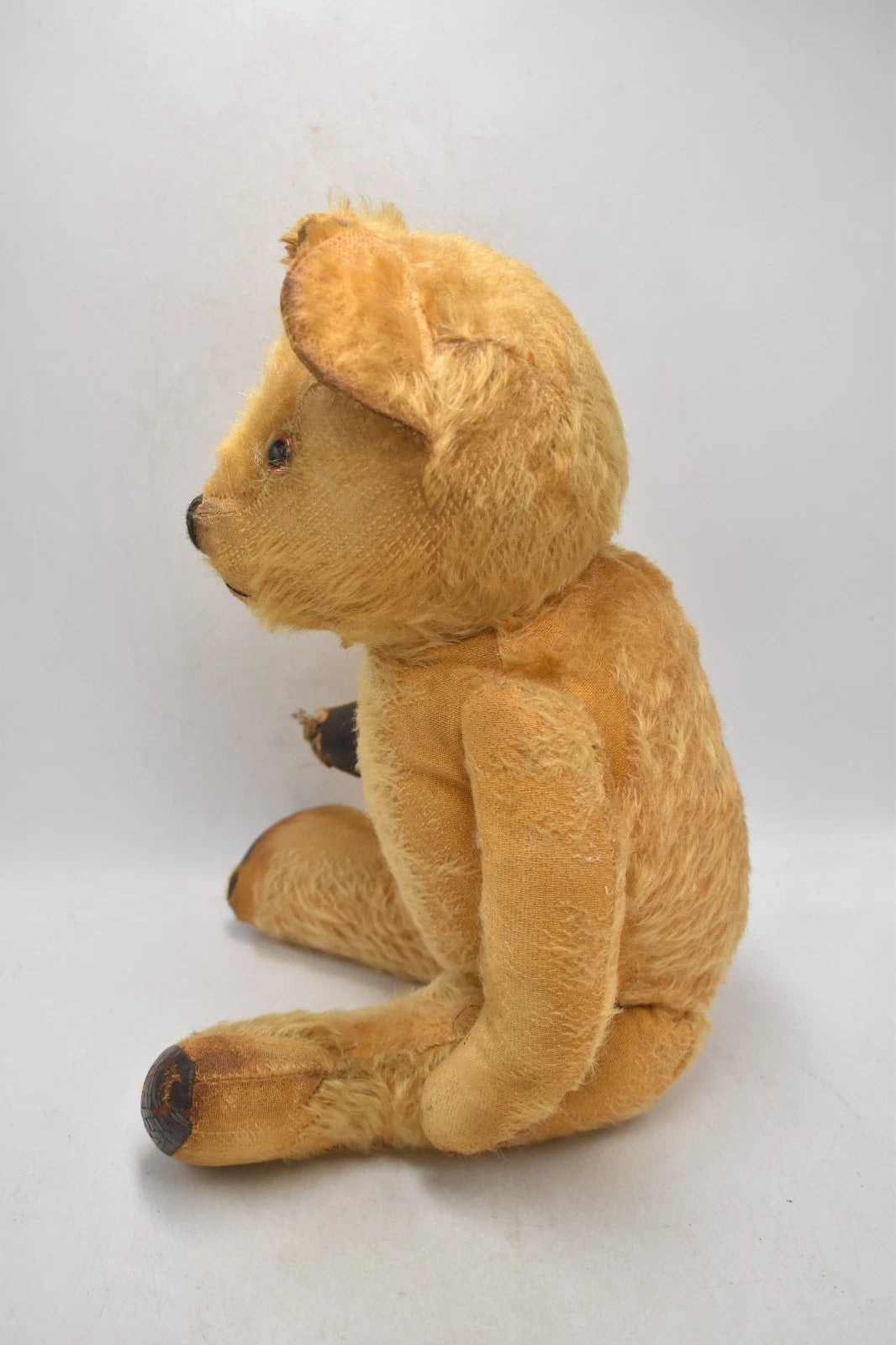 1930s Chad Valley English Mohair Vintage Teddy Bear Fully Jointed Glass Eyes