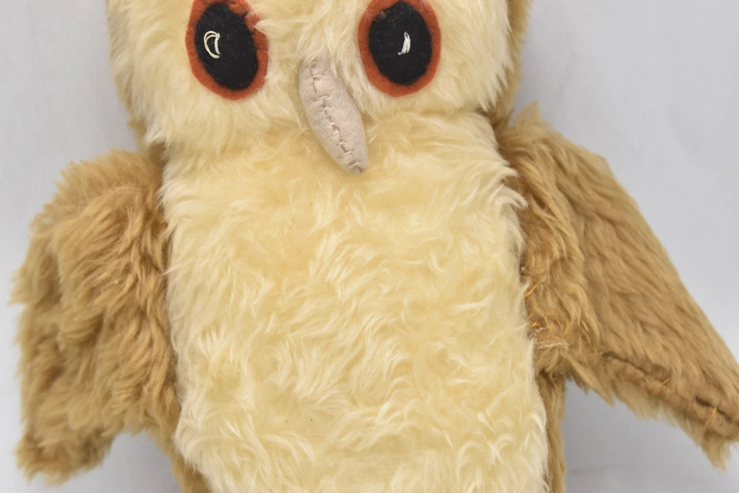 Vintage 1980s Owl Plush Soft Toy Teddy Bear 24cm