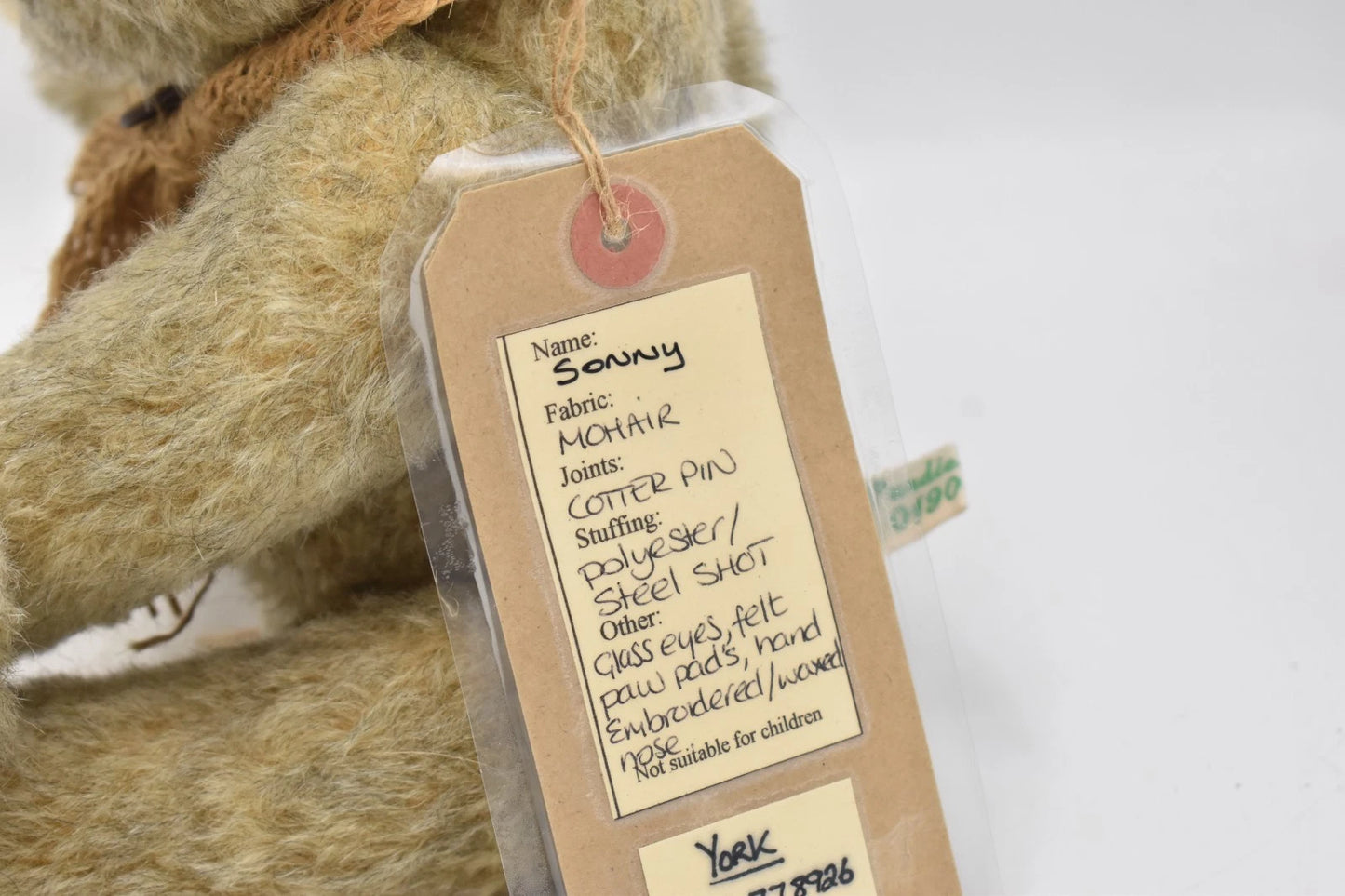 Vintage OOAK Artist Bear Sonny by Purdie Bears York Tagged