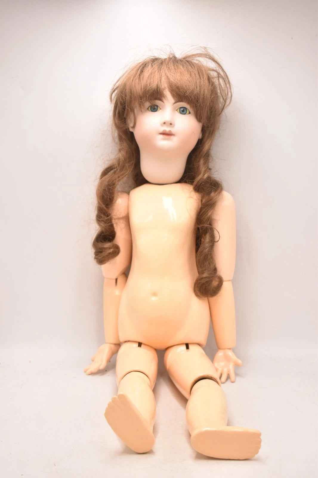 Vintage Reproduction French Andre Thuillier A.14.T Bisque Head Doll Seeley Body