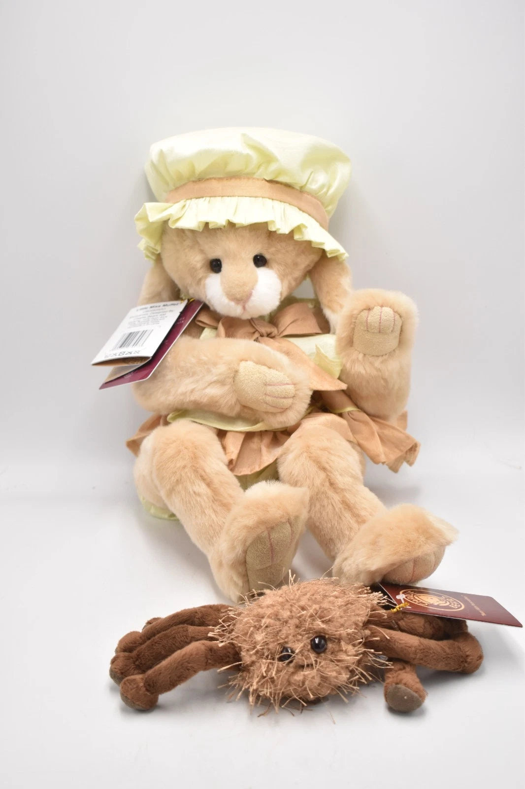Charlie Bears Little Miss Muffet & Incy Wincy Spider Limited Edition Retired Tag