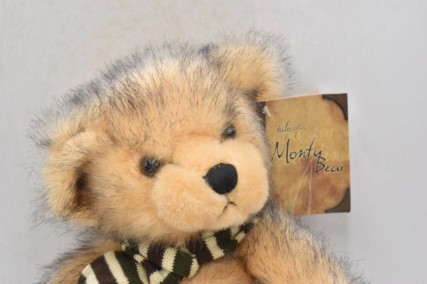 Tales of Monty Bear Plush Teddy Bear – Lesser & Pavey Tagged Soft Toy