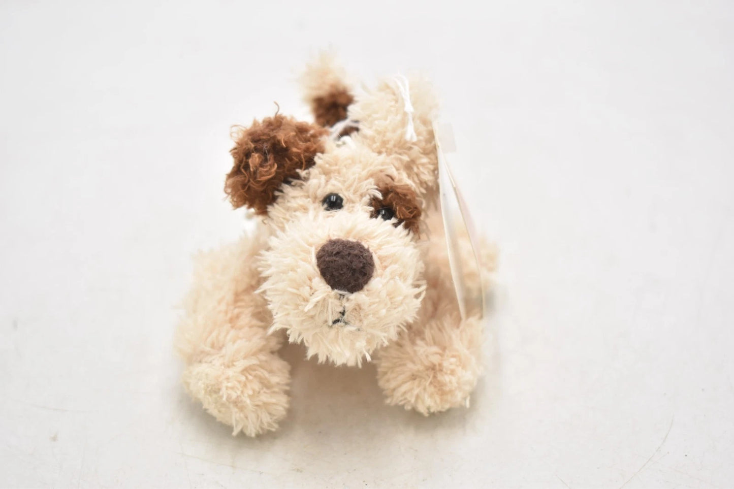Alice’s Bear Shop Chunky Plush Stuffed Toy Teddy Dog Keyring 10cm