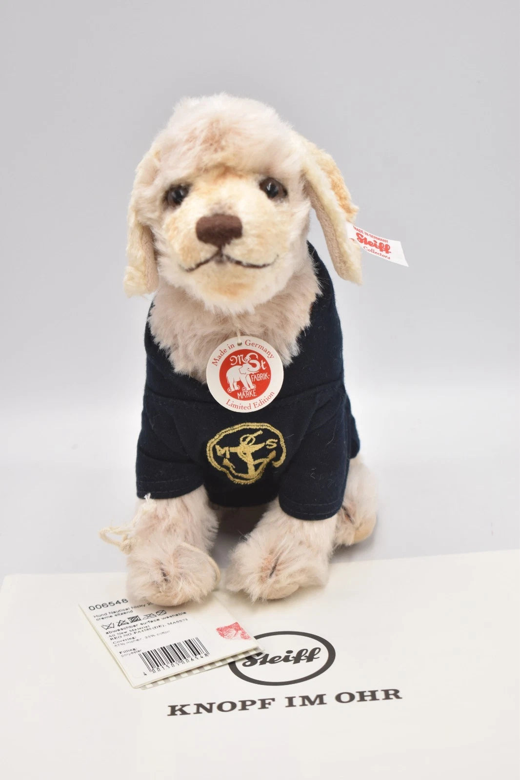 Steiff Nautical Nicky Dog Teddy Bear 006548 Limited Edition