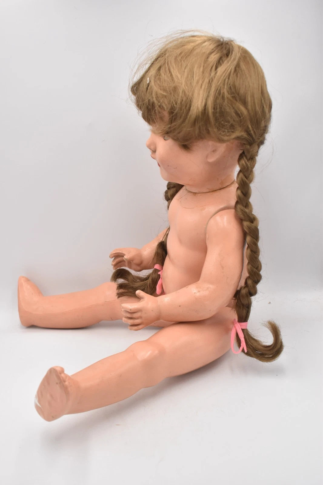 Vintage 1940s 1950s Frank Popper Composition Toddler Girl Doll Sleepy Eyes 58cm