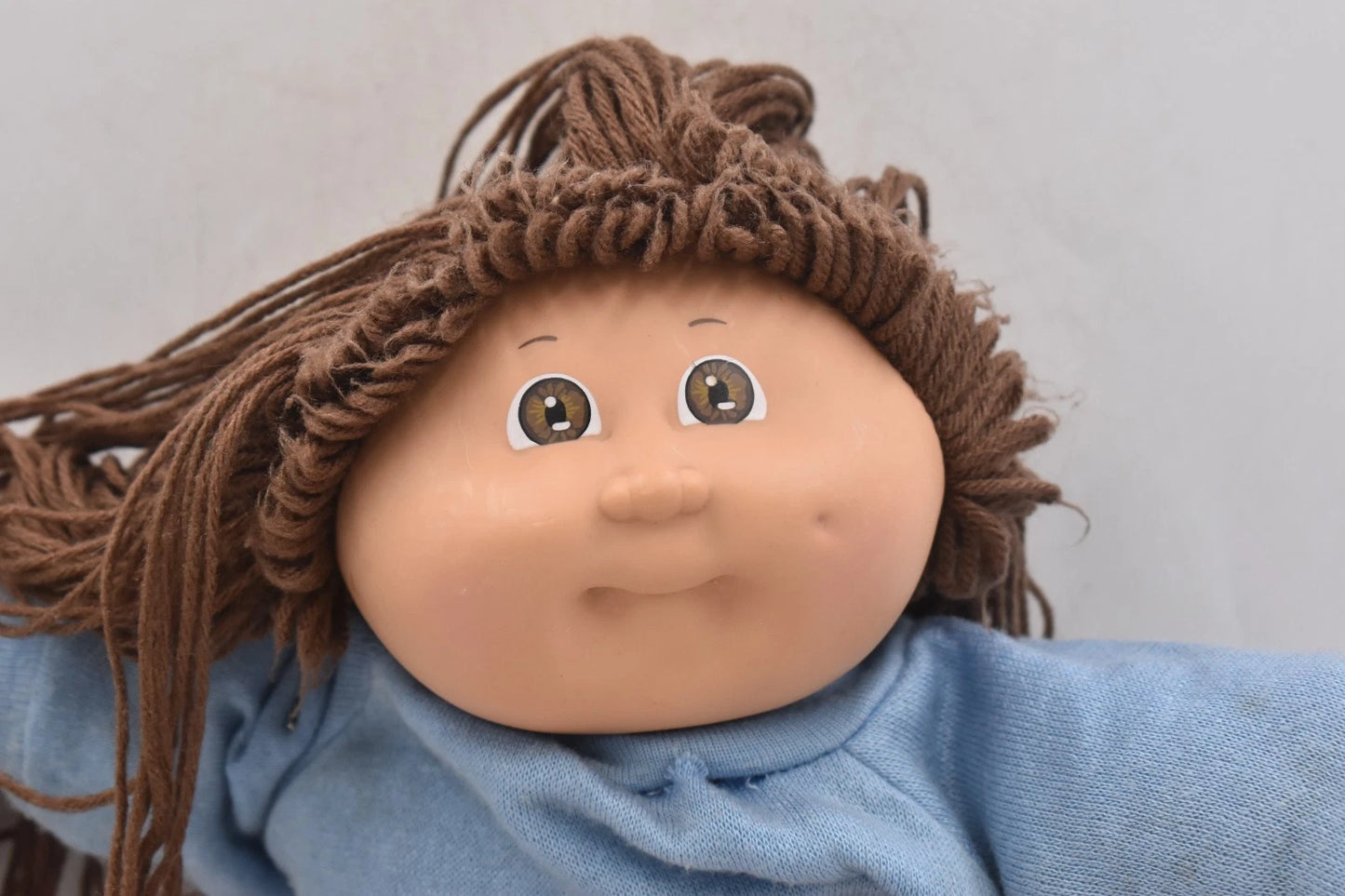 Vintage 1978–1982 Cabbage Patch Doll 40cm Brown Hair Brown Eyes Original Outfit