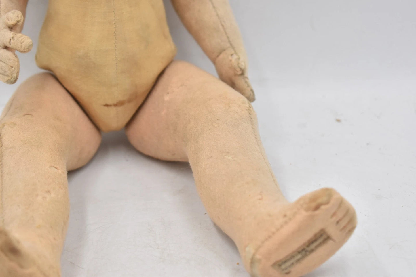 Vintage 1930s Norah Wellings English Felt Doll 35cm Original Outfit Labelled