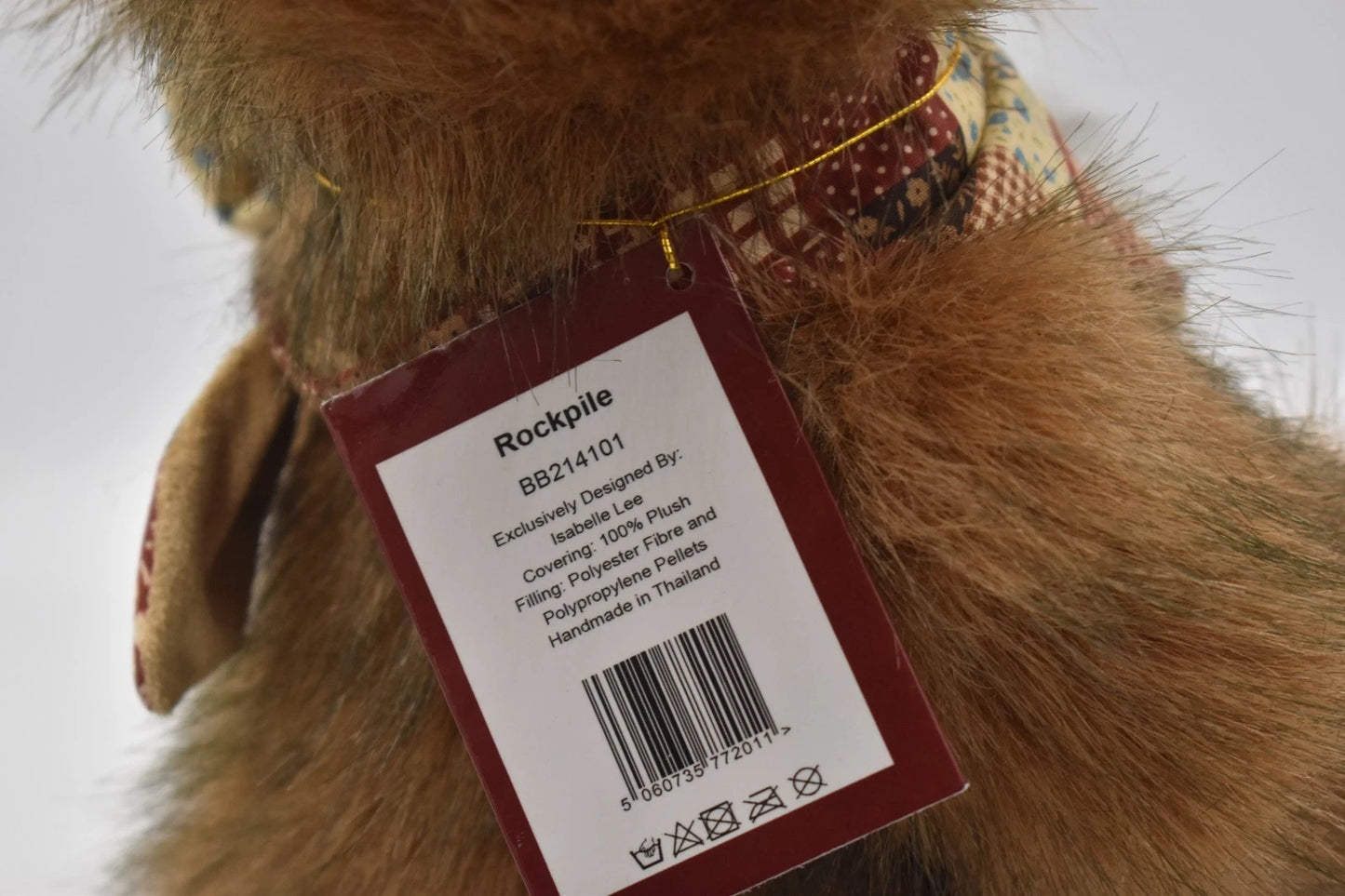 Charlie Bears Rockpile Teddy Bear Retired Tagged Isabelle Lee Designed 40cm