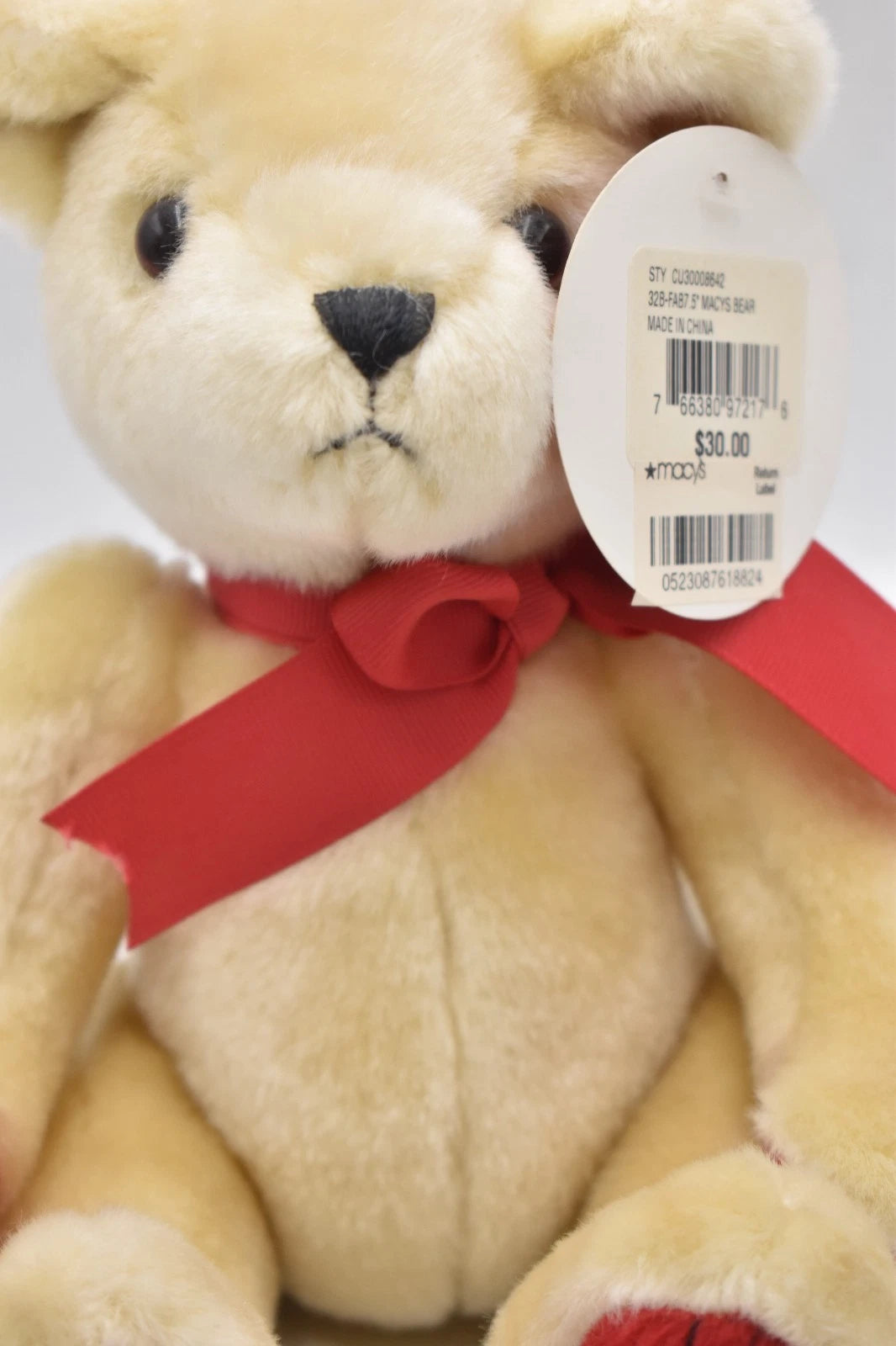 Macy’s Holiday Lane Teddy Bear 2013 Plush Christmas Bear Tagged Retired