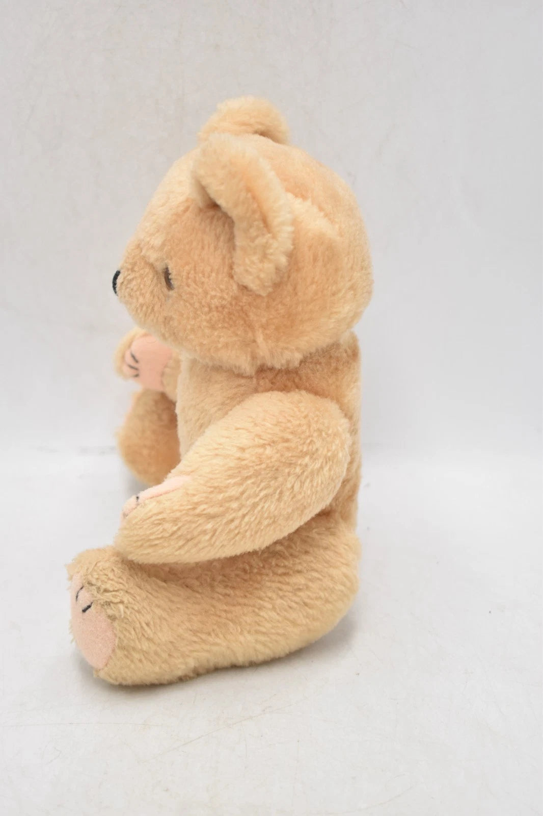 Vintage 1960s Shanghai Doll Factory Cream Wool Plush Teddy Bear Fully Jointed 26