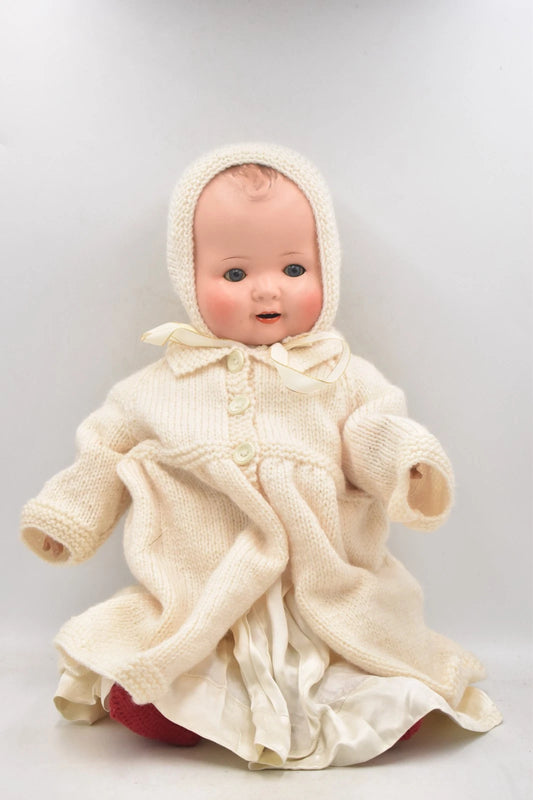 Antique German Composition Doll 52cm Blinking Sleepy Eyes & Teeth AS 530