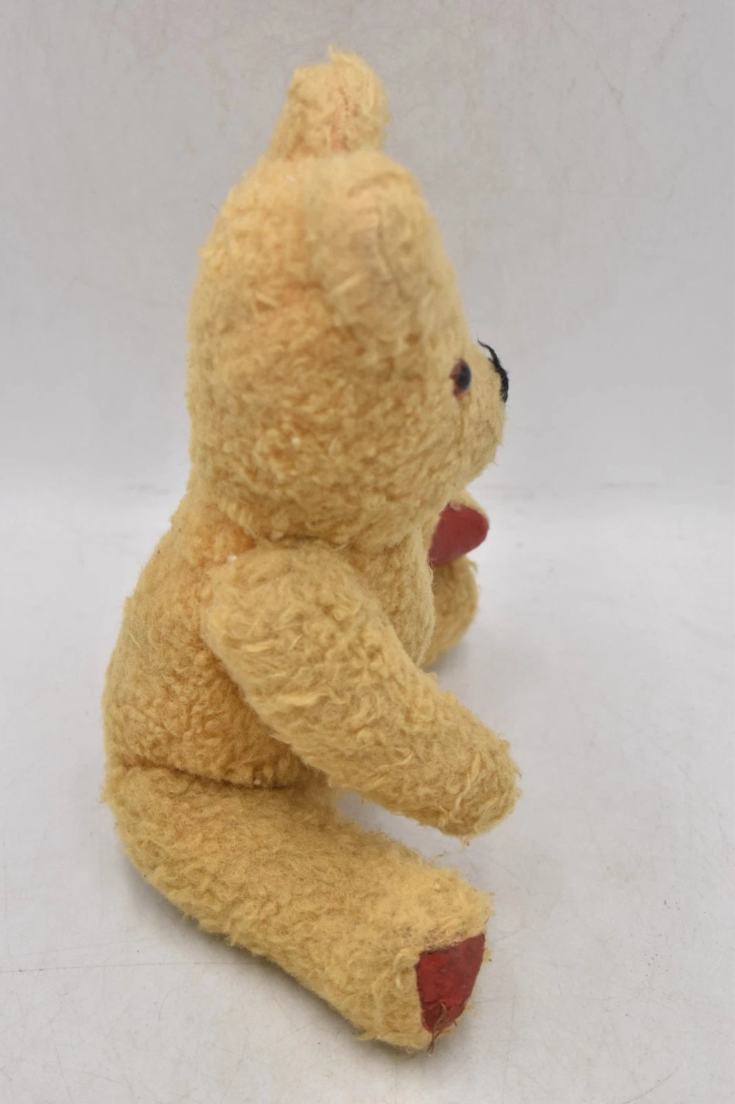Vintage 1950s Post War English Teddy Bear Glass Eyes Jointed Collectable 26cm