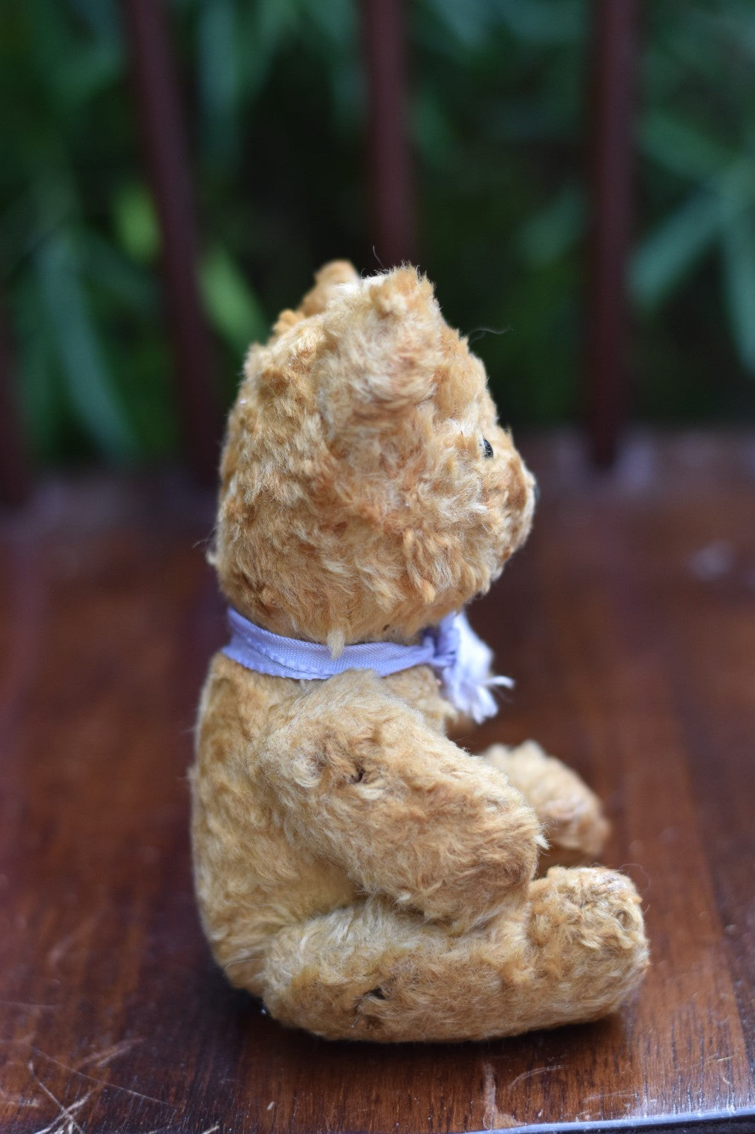 Vintage 1950s Post-War Silk Plush Teddy Bear Rod Jointed, 18cm