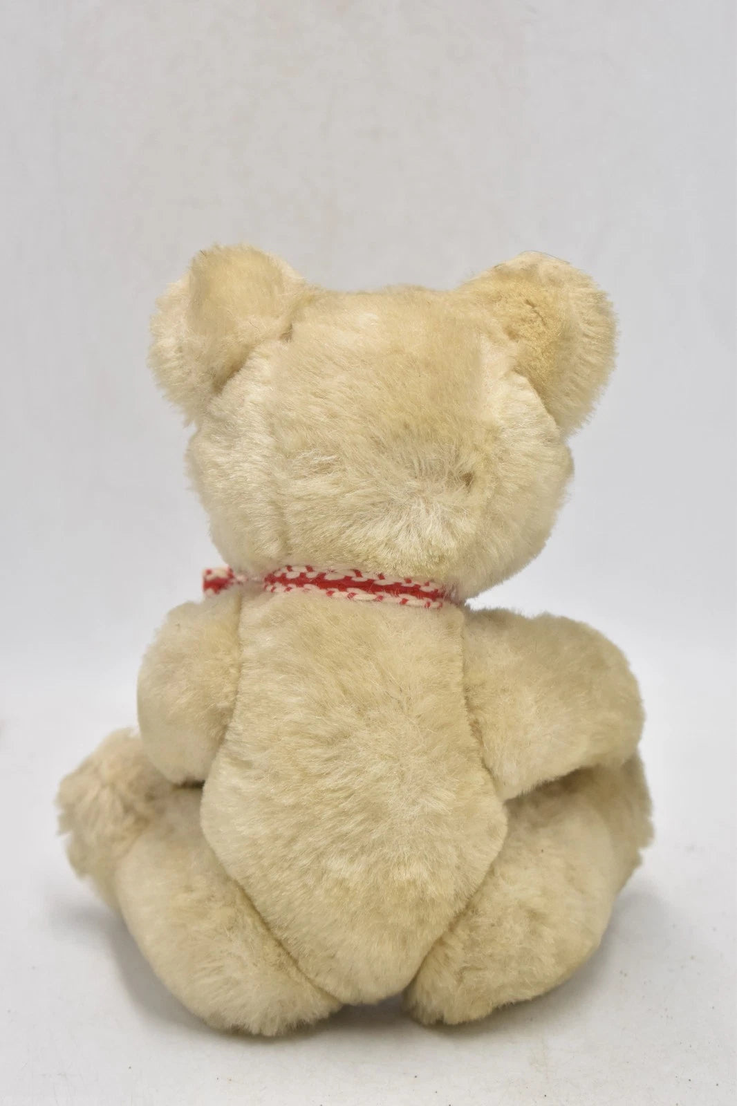 Vintage 1960s Shanghai Doll Factory Cream Wool Plush Teddy Bear 24cm Jointed