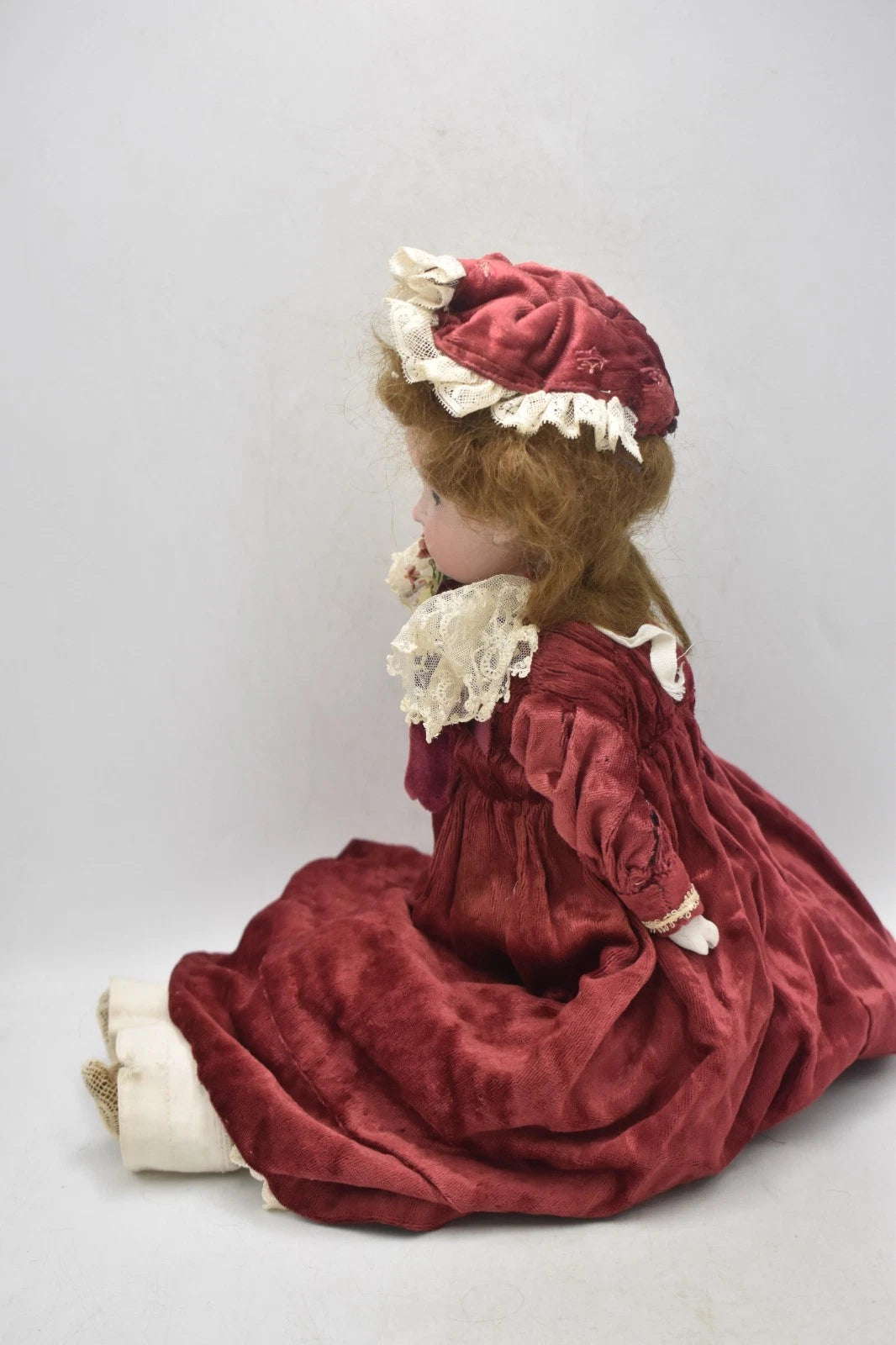 Antique German Cuno Otto & Dressel Bisque Head Leather Body Doll 48cm