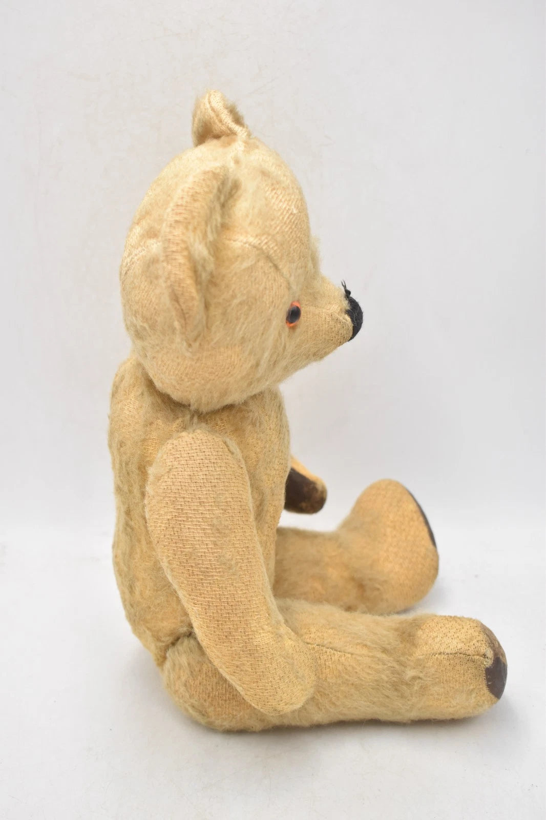 Vintage 1940s Chad Valley English Mohair Teddy Bear Rexine Paws 38cm