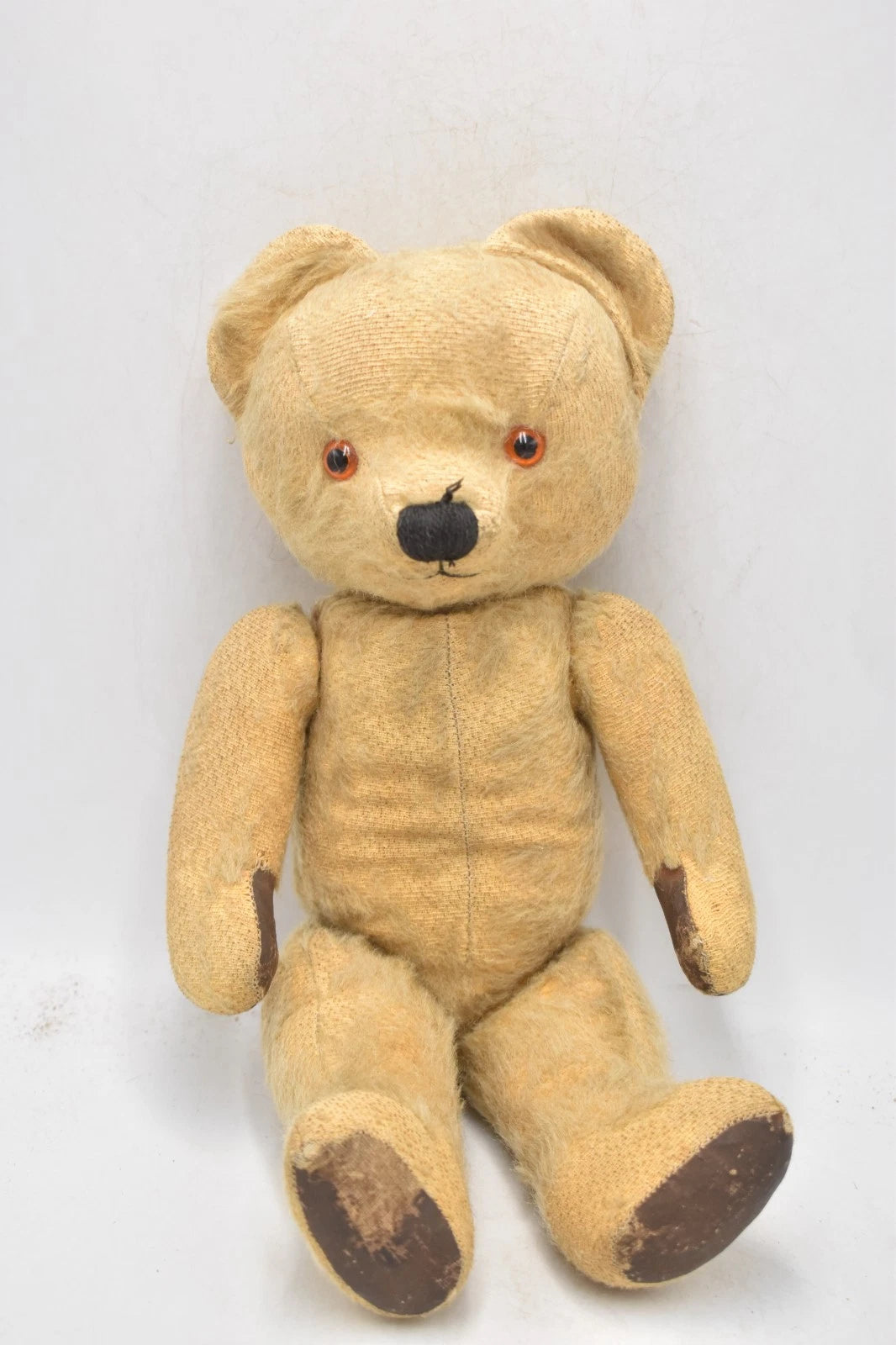 Vintage 1940s Chad Valley English Mohair Teddy Bear Rexine Paws 38cm