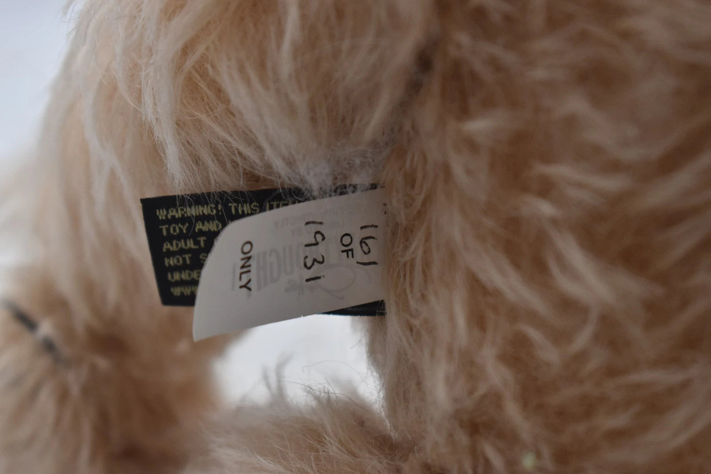Merrythought The First Merrythought Bear Limited Edition 161/1931 Mohair
