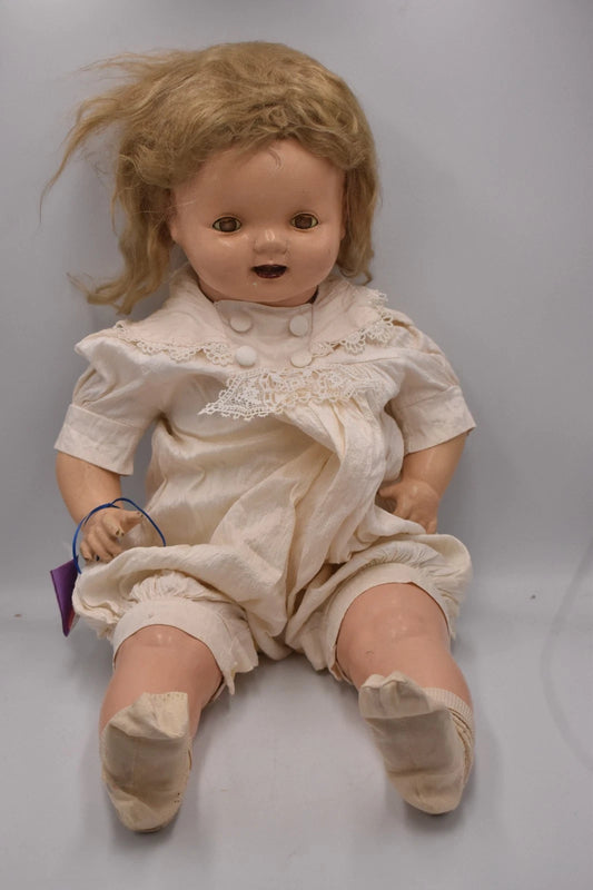 Vintage 1930s American Character Petite Composition Doll 58cm Antique