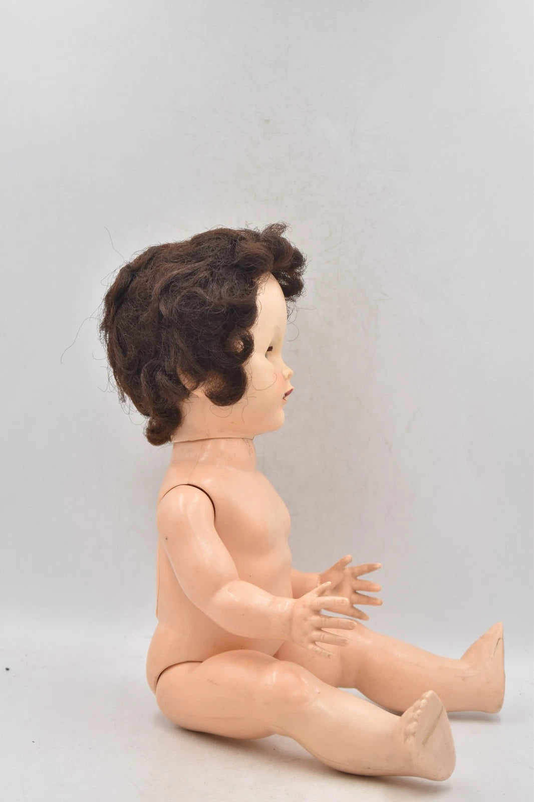 Vintage 1950s Pedigree Doll Sleepy Blinking Eyes Brunette Hair 40cm