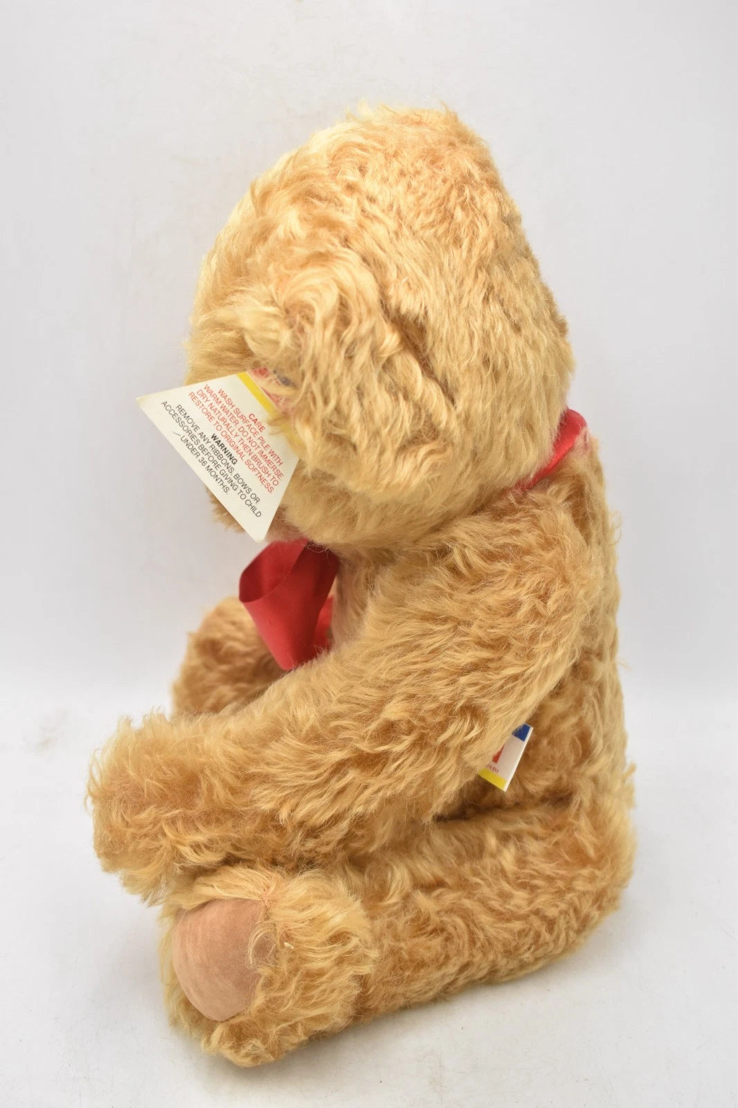 Deans Rag Book Co Golden Growler Teddy Bear Fully Jointed Tagged 40cm