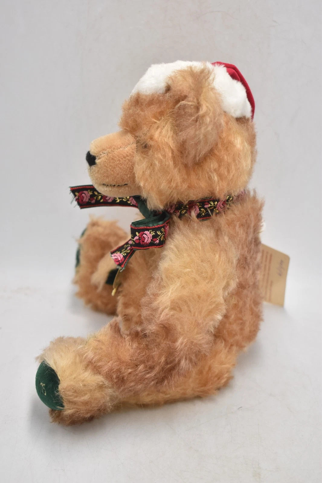 Hermann Teddy Jolly Jingle Santa Limited Edition Mohair Bear 30cm