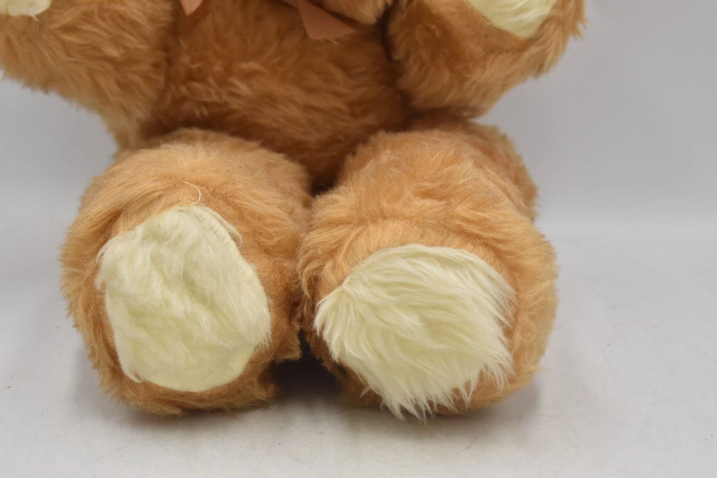 Vintage 1970s Large Teddy Bear Plush Soft Toy Moulded Nose 52cm Retro