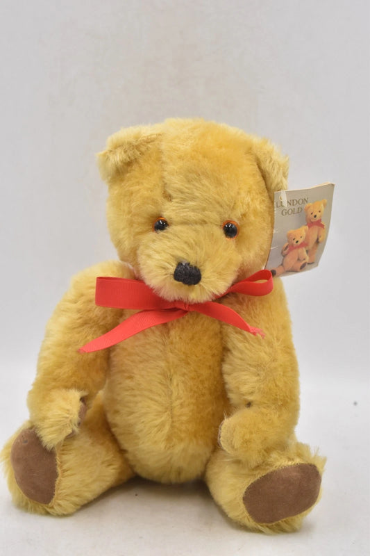 Dean’s Rag Book London Gold Teddy Bear Retired Mohair Tagged 30cm