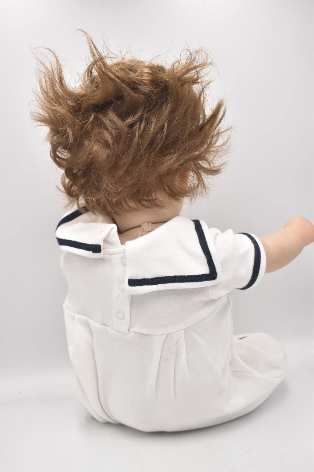 Vintage Reborn Baby Doll Lifelike Vinyl Baby Doll Soft Cloth Body 36cm